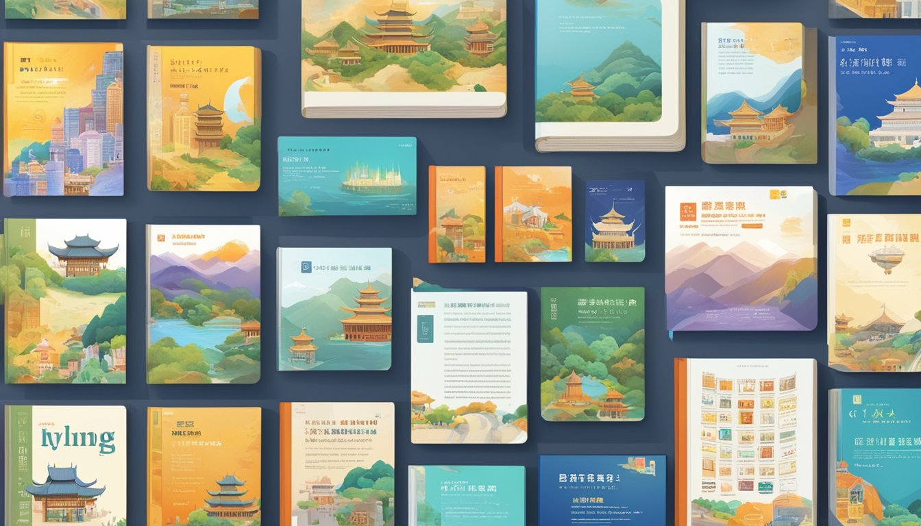 A computer screen displaying popular Chinese book websites with a variety of book covers and titles