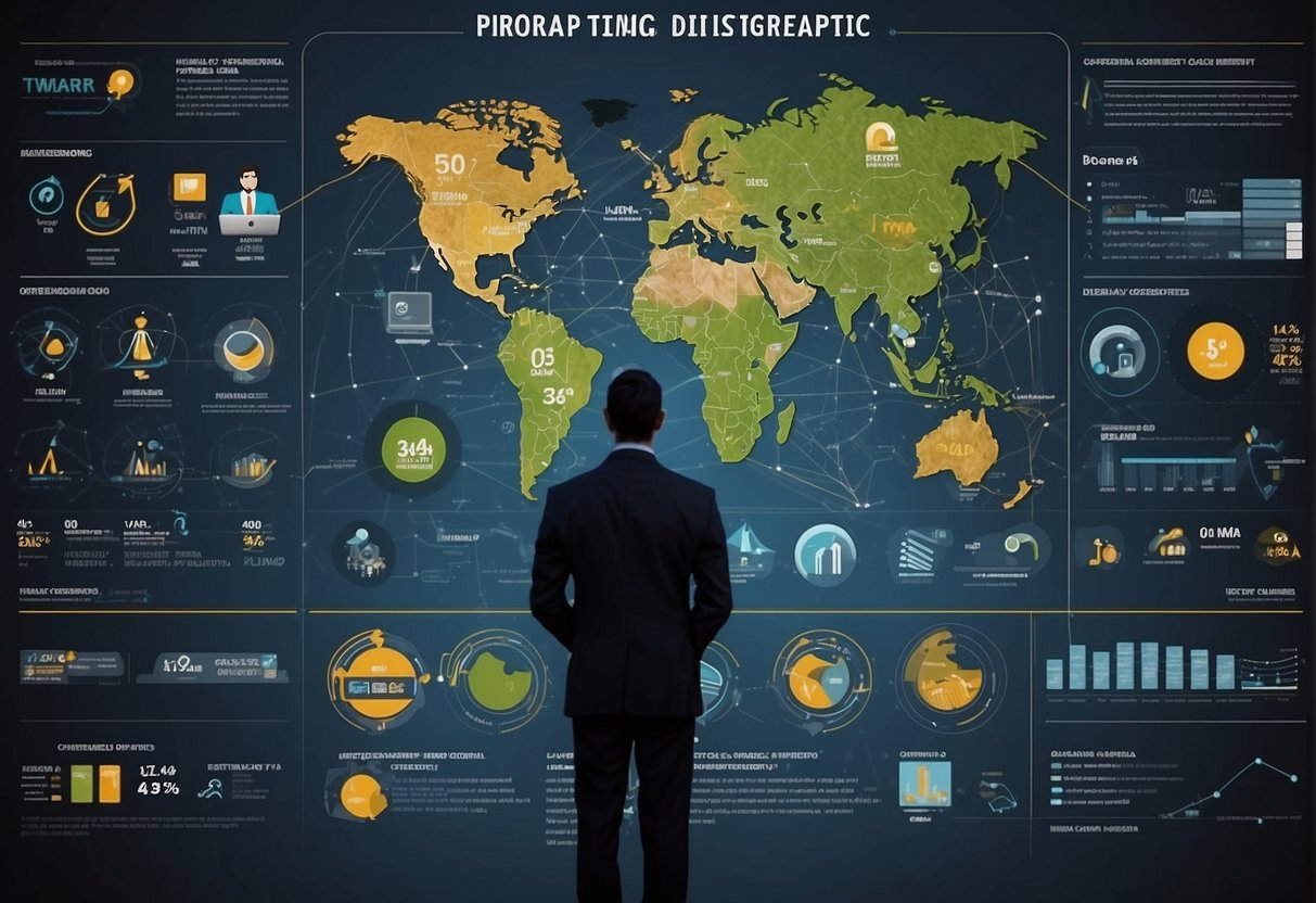 Various people are sharing and distributing infographics online and through social media platforms. The infographics are being viewed and downloaded by a diverse audience