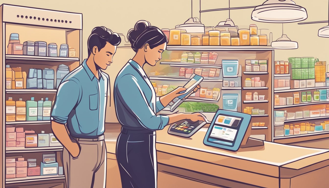 Customers browsing website, selecting cream, adding to cart, and proceeding to checkout. FAQ page visible in background