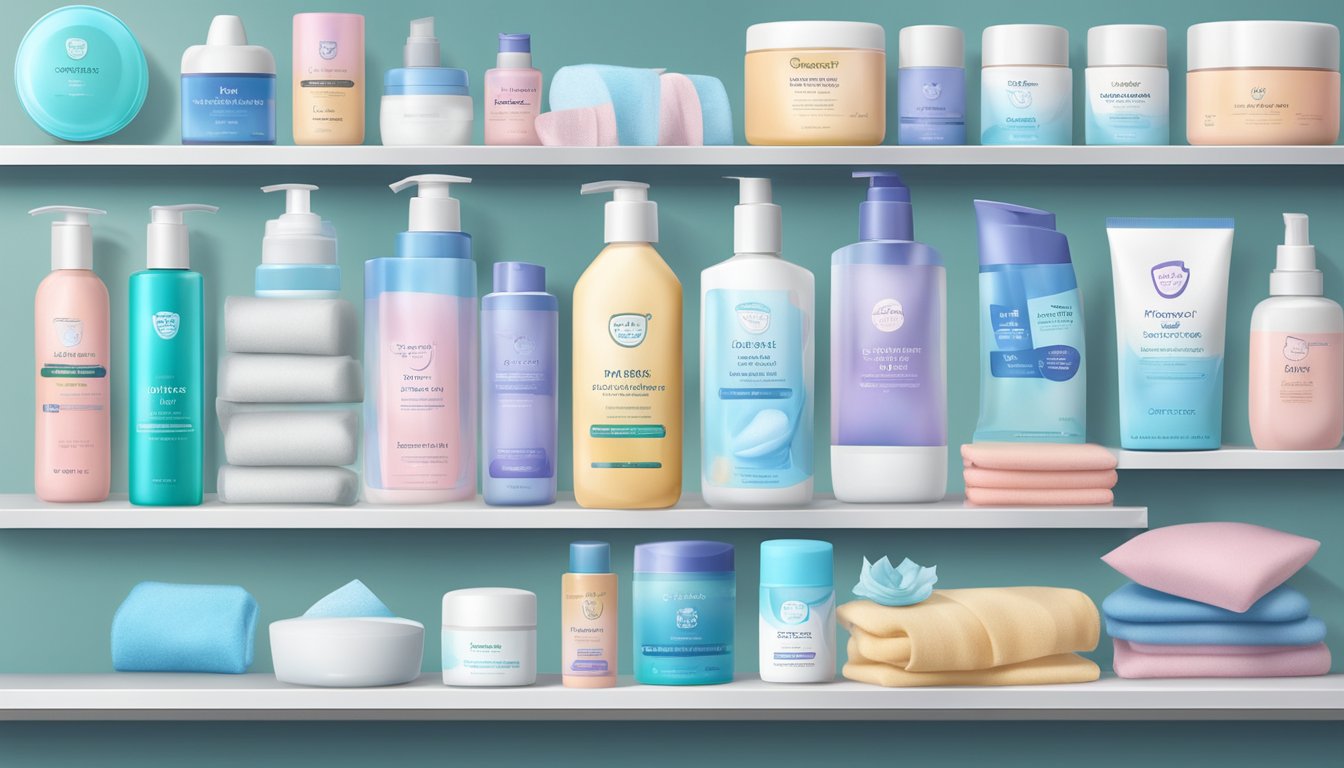Various makeup remover bottles and wipes displayed on a virtual storefront, with ratings and reviews from satisfied customers