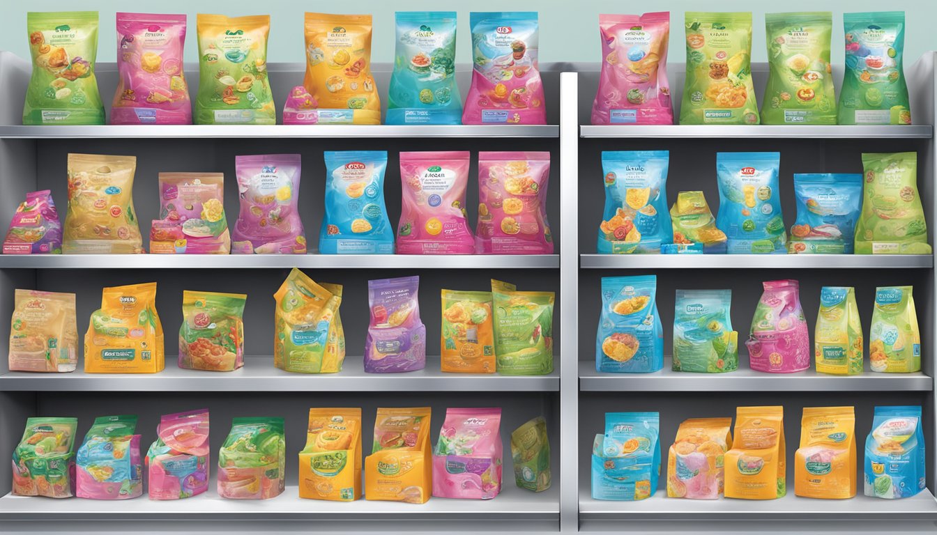 A bustling display of Freeman masks at top retailers in Singapore, with vibrant packaging and enticing product descriptions