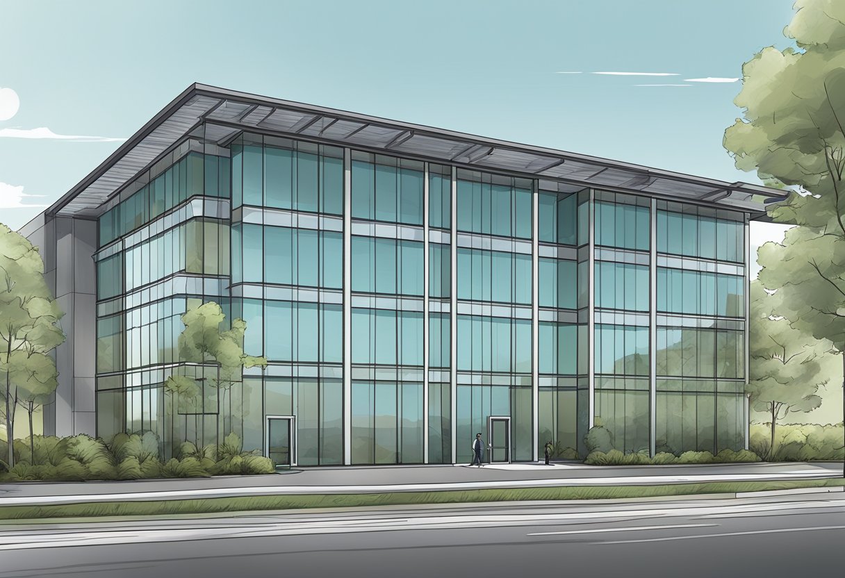 A modern office building with glass windows, located at 2710 Gateway Oaks Dr Ste 150N, Sacramento, CA 95833