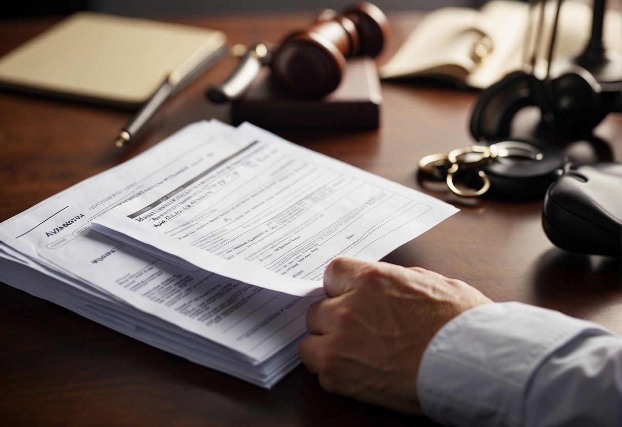 A lawyer collects evidence for a personal injury case, including medical records, accident reports, and witness statements. They organize the information to support their client's claim for just compensation and damages