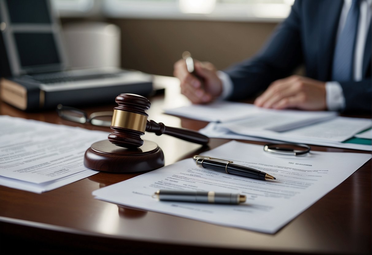 A personal injury lawyer carefully gathers evidence, including photographs, medical records, and witness statements, to maximize a client's settlement
