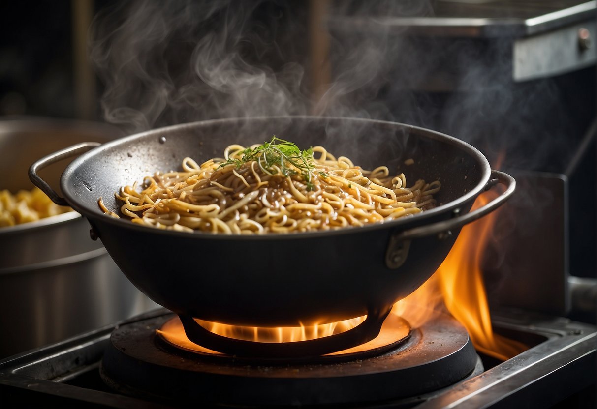 A wok sizzles with hot oil as whitebait are dipped in batter and carefully lowered in. Steam rises as they turn golden brown