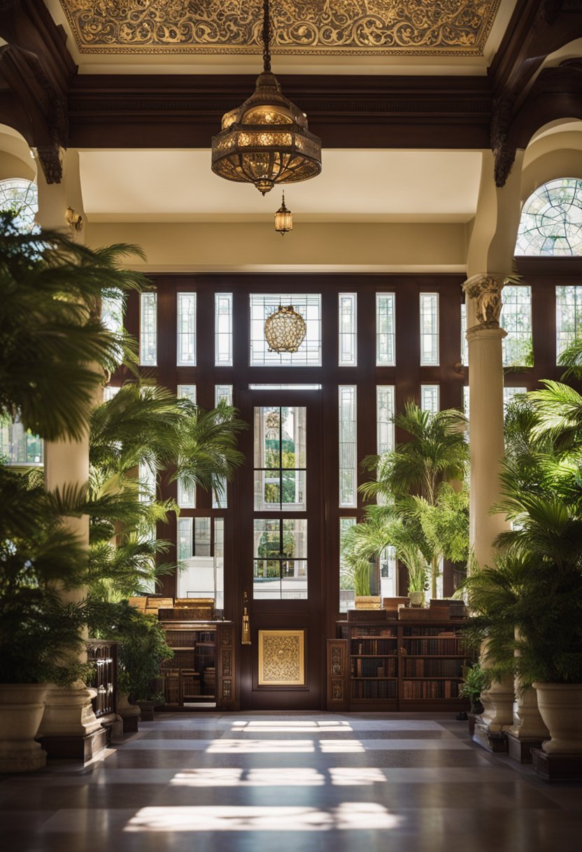 The Armstrong Browning Library and Museum was founded in the late 1940s, housed in a beautiful Victorian building with ornate architecture and surrounded by lush gardens