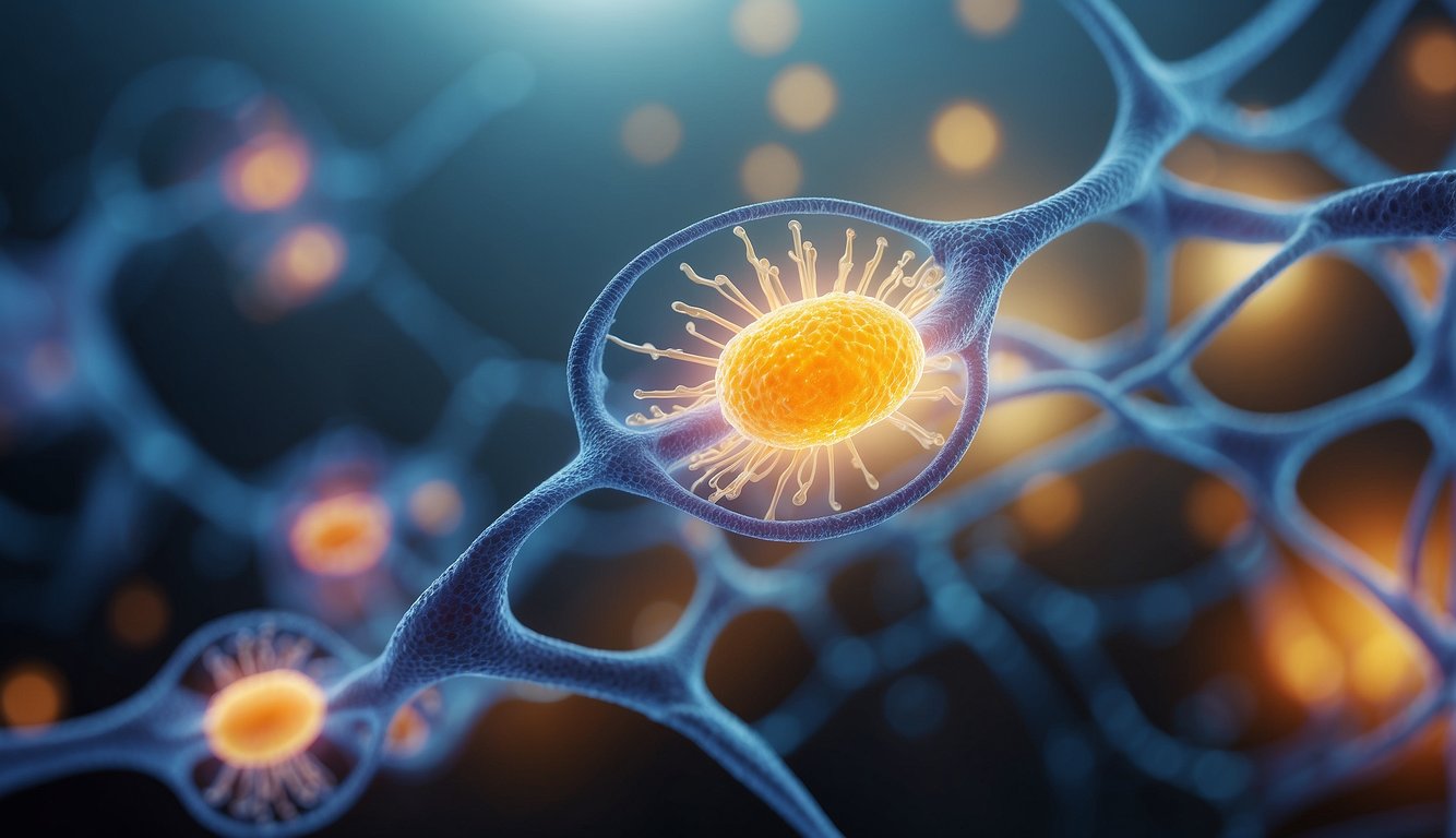 The peptide Semax interacts with its receptor, triggering a cellular response