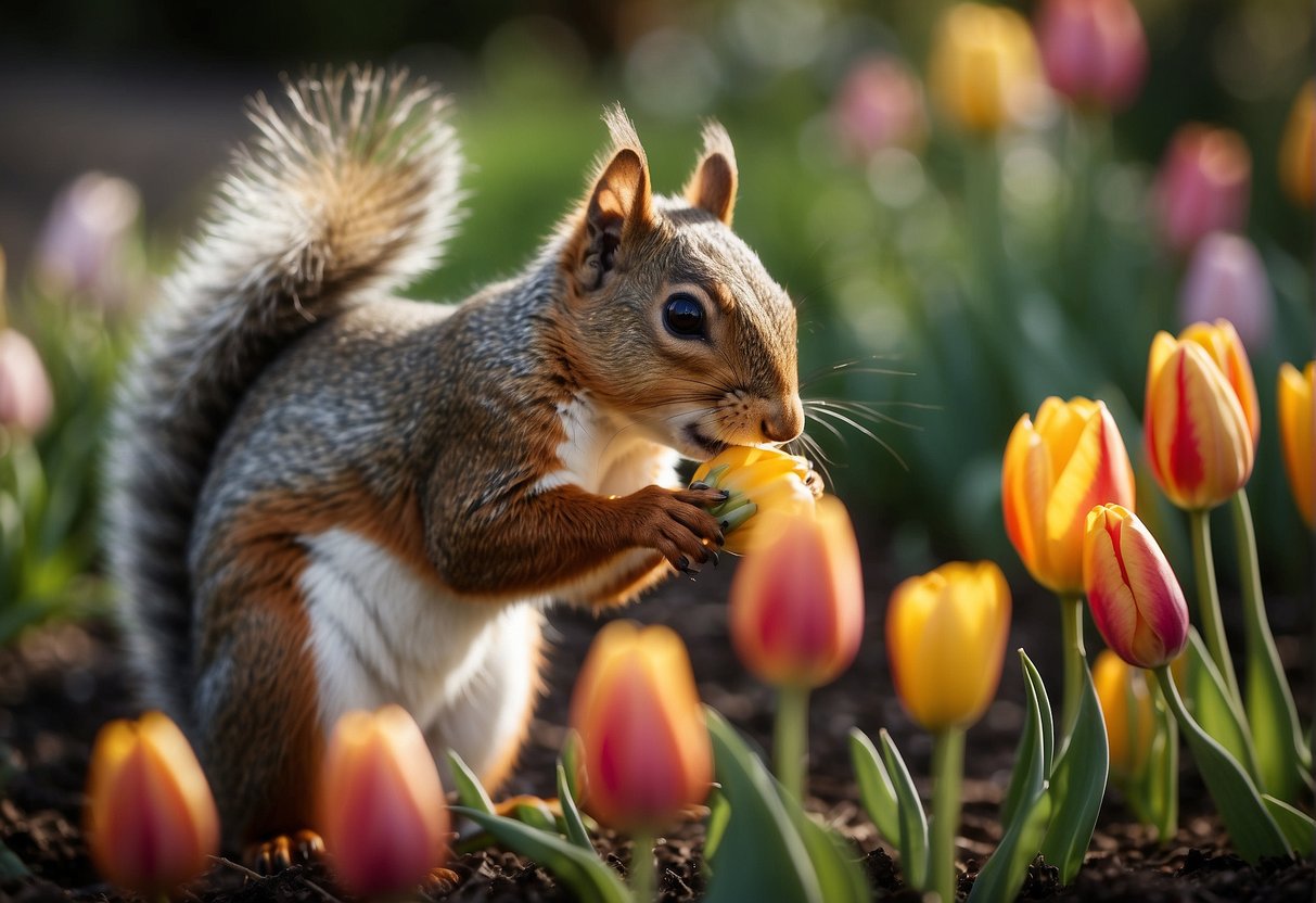 Do Squirrels Eat Tulip Bulbs: Protecting Your Garden Blooms