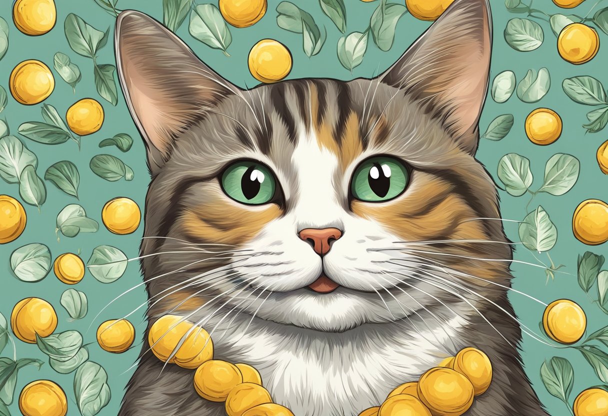 A happy cat enjoys a shiny coat and healthy skin after consuming vegetable oils