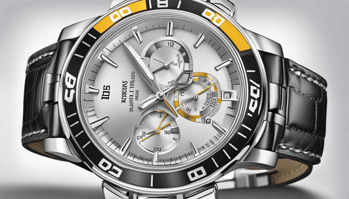 A computer screen displaying a webpage titled "Frequently Asked Questions buy tissot watches online" with a list of questions and answers, a search bar, and a Tissot watch image