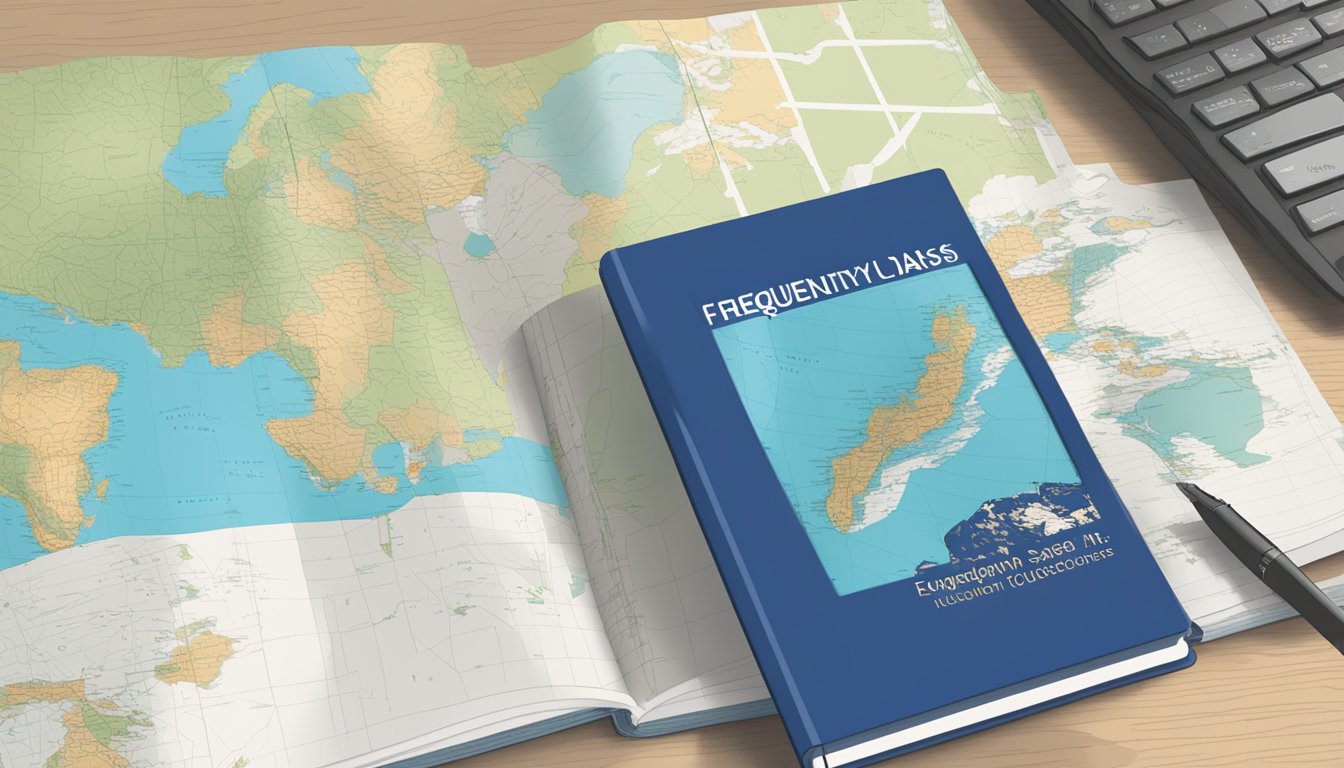 A stack of "Frequently Asked Questions" brochures beside a Leuchtturm1917 notebook, with a Singapore map in the background