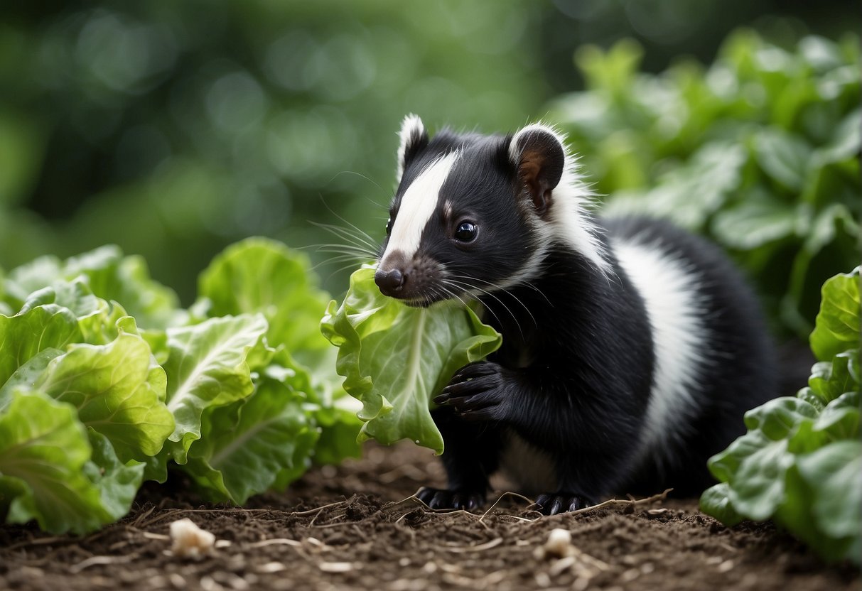 Do Skunks Eat Lettuce: Protecting Your Garden Greens