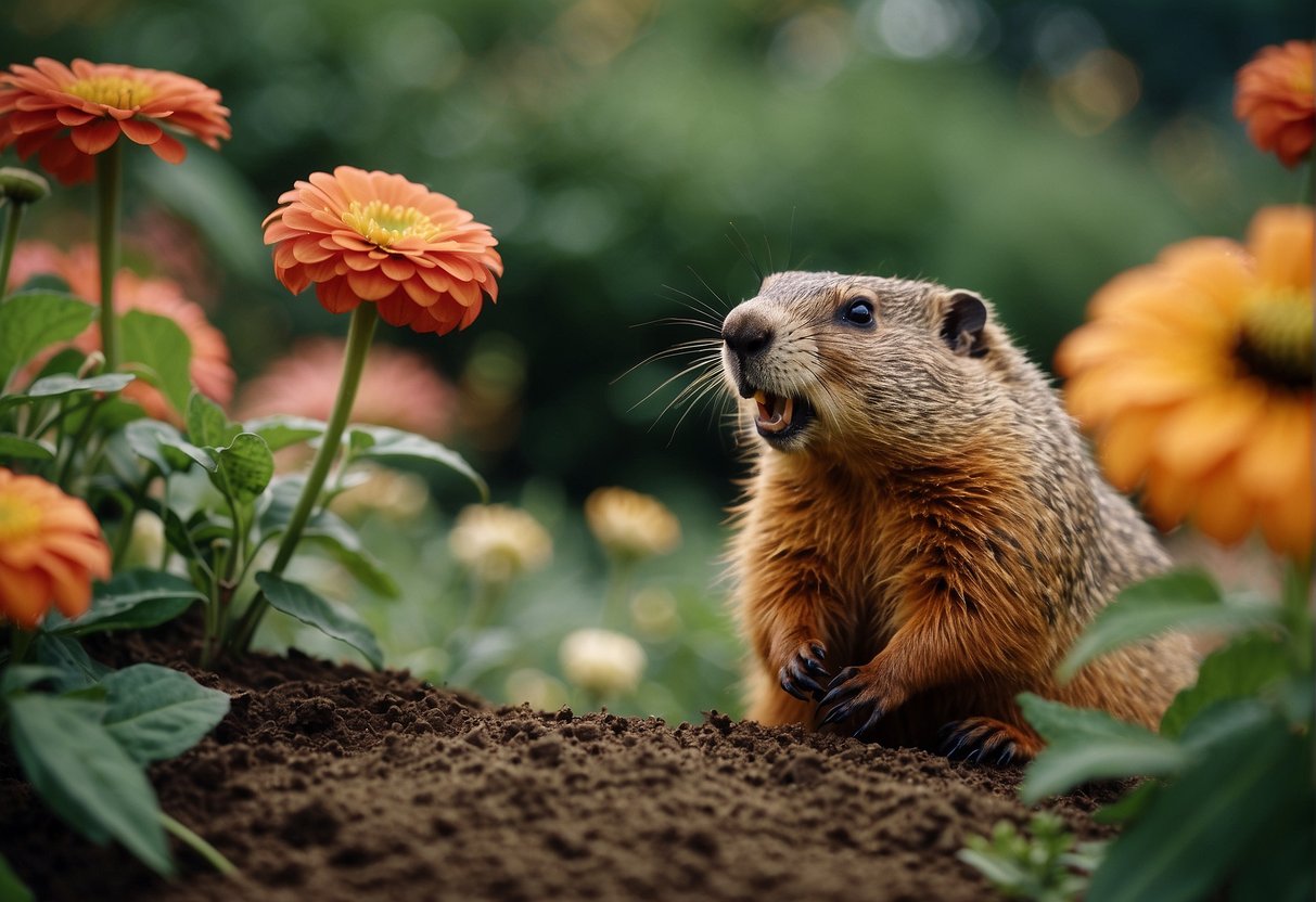 Do Groundhogs Eat Zinnias: Protecting Your Flowers from Wildlife Snacking