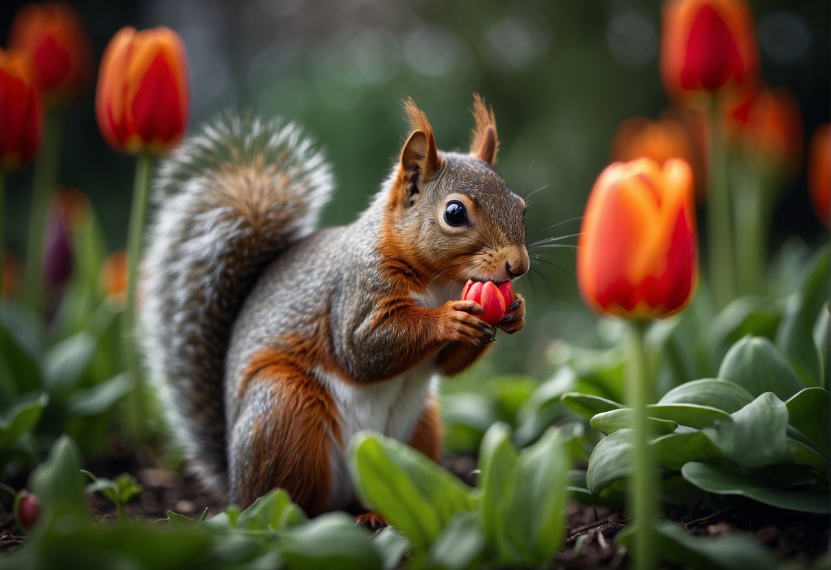 Do Squirrels Eat Tulip Flowers: Protecting Your Blooms from Rodent Damage