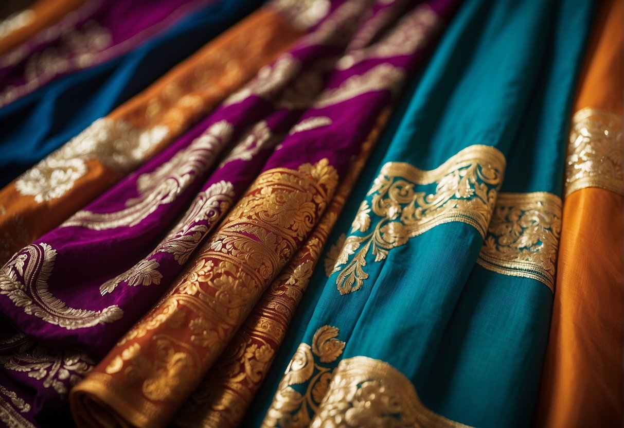 Georgette sarees draped in cultural and contemporary styles, showcasing mastery in art