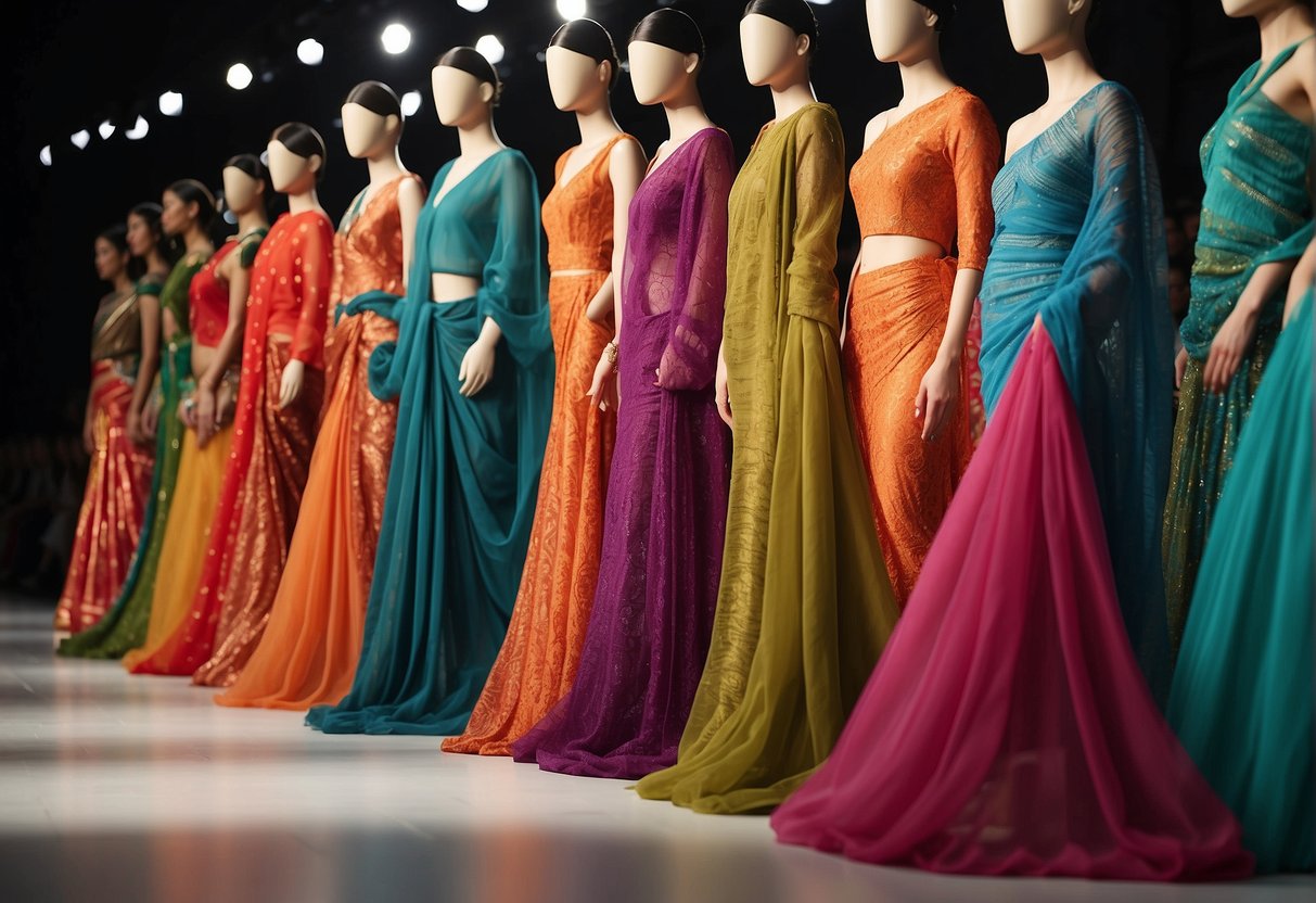Vibrant leheriya fabrics adorn runway, spotlighted at global fashion weeks
