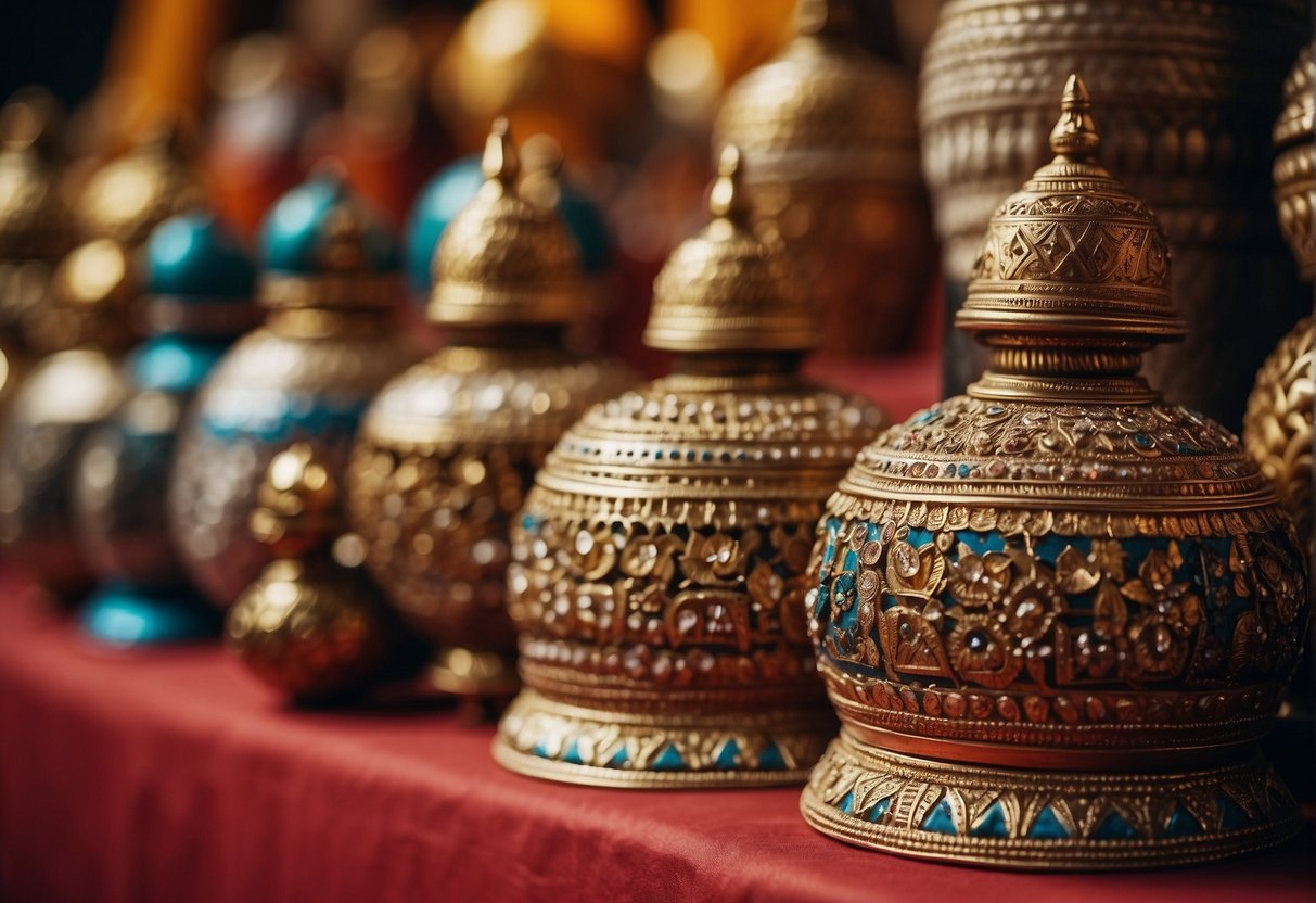 Vibrant Rajasthani crafts displayed in varied art forms and techniques at a cultural exhibition