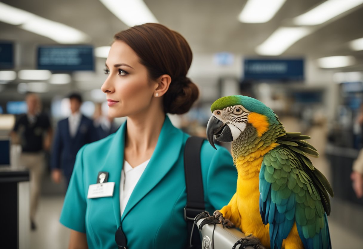 Flight attendants share bizarre TSA encounters: a passenger with a live parrot on their shoulder, another with a pet snake in their carry-on, and a traveler attempting to bring a full-size taxidermy deer through security
