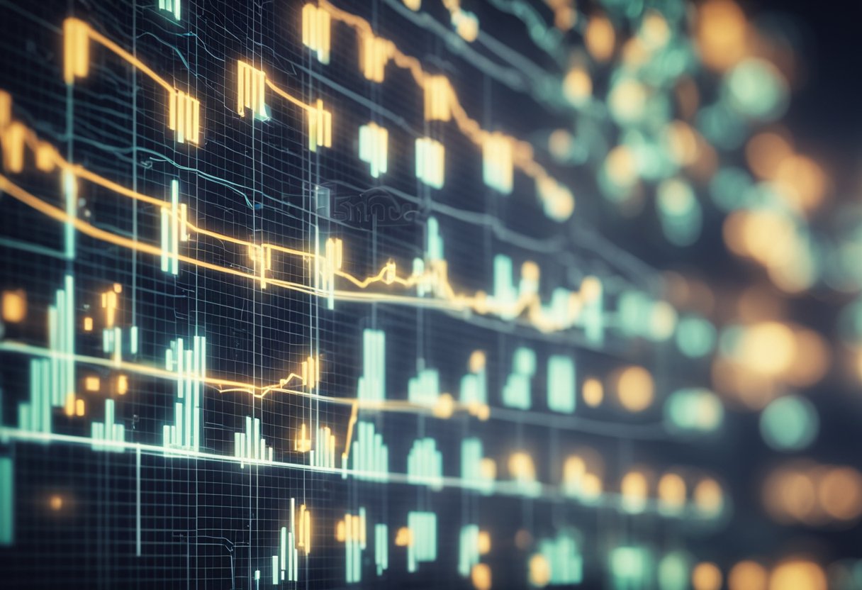 A graph showing fluctuating electricity prices over time