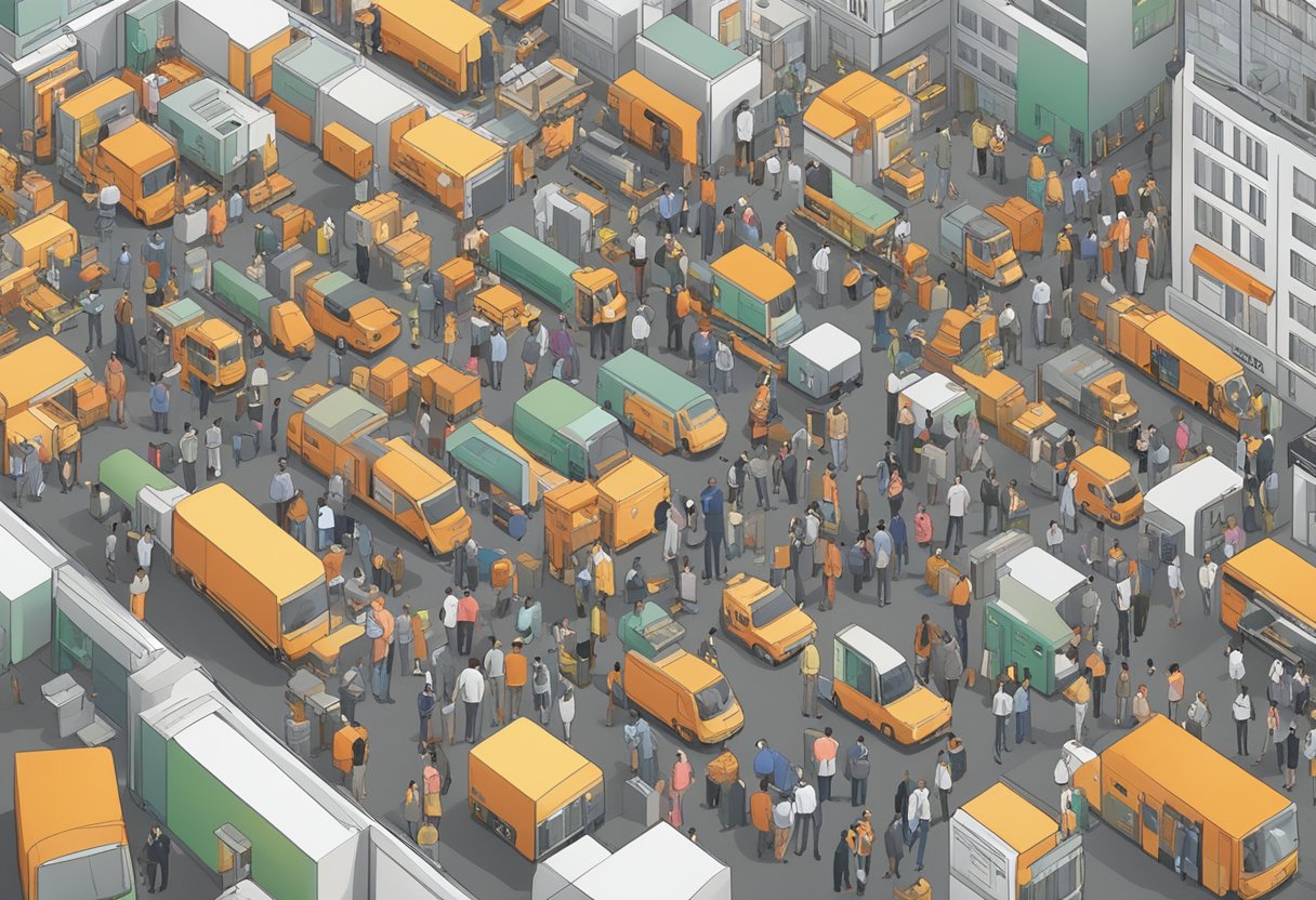 A crowded marketplace with various broker platforms and ETF issuers vying for attention. PwC survey results displayed prominently