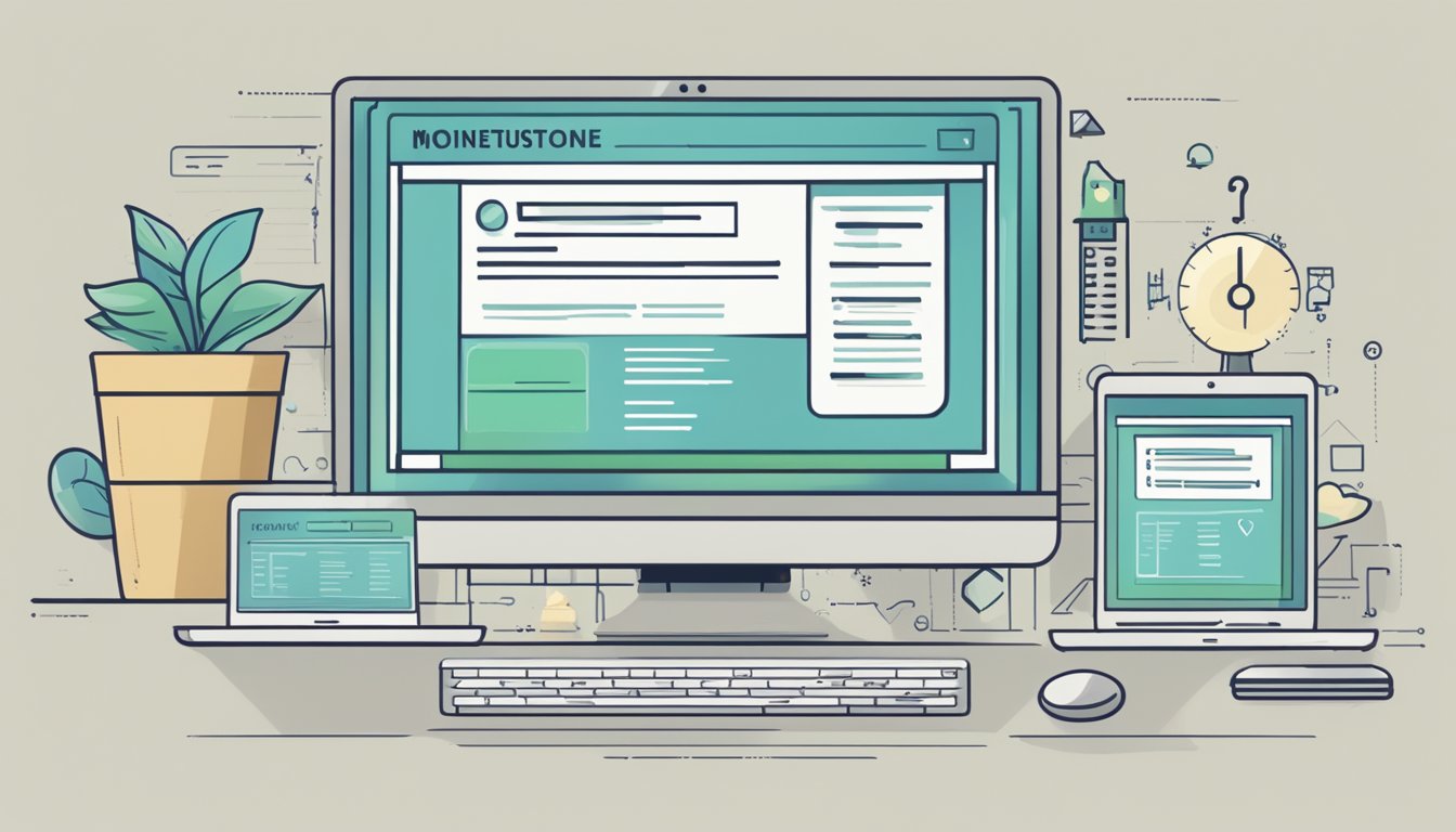 A computer screen displaying a webpage titled "Frequently Asked Questions moonstone buy online" with a list of questions and answers below