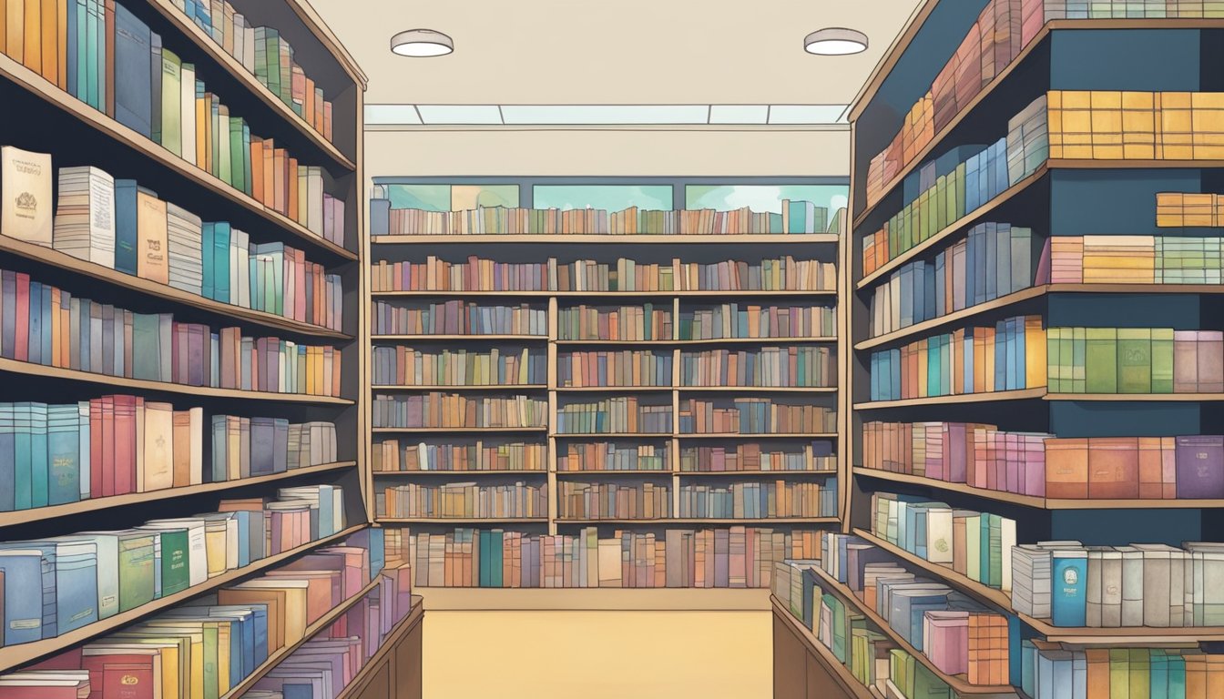 A bookshop in Singapore displays ABRSM books on its shelves