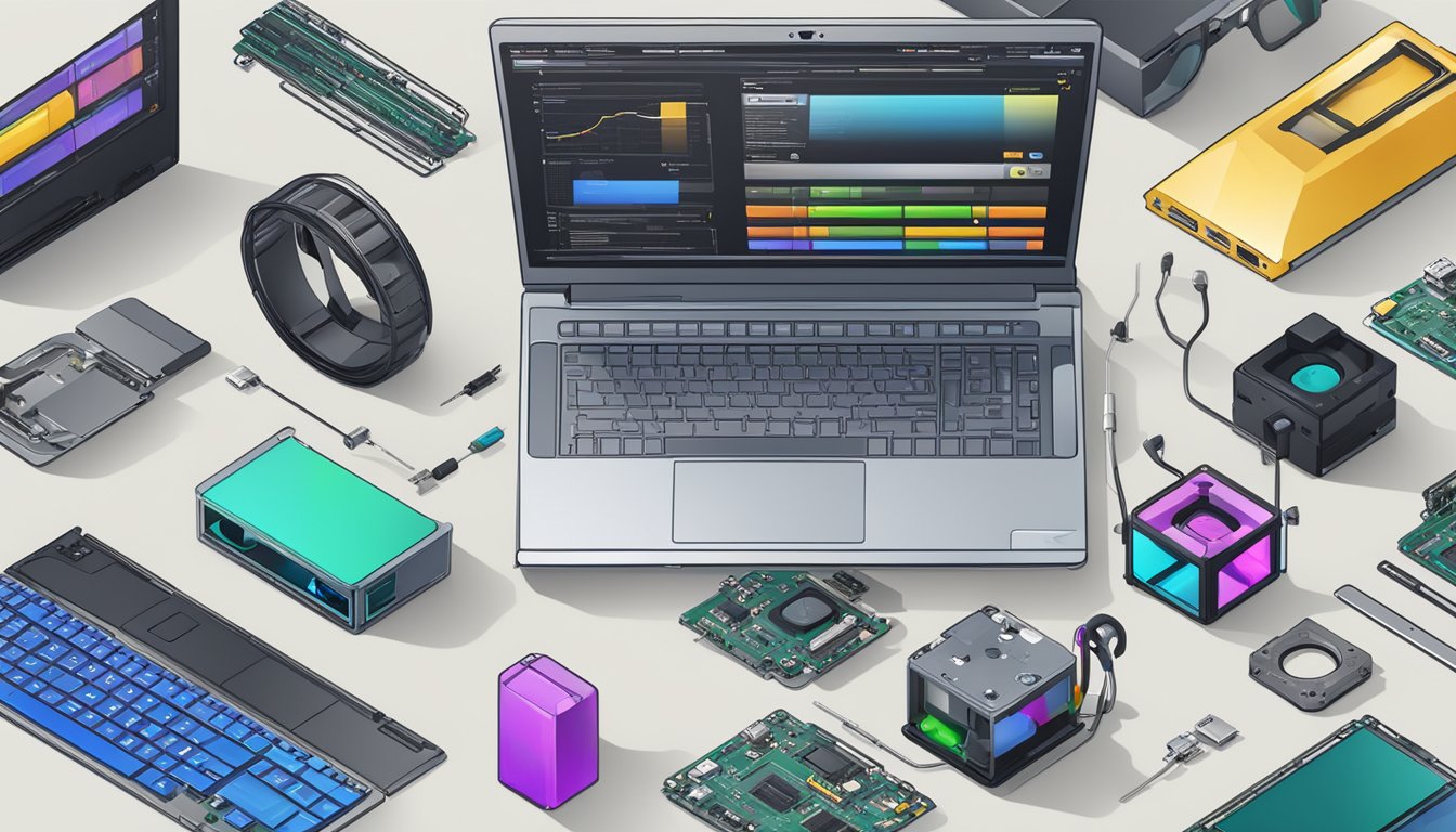 A laptop parts website displays various components for sale