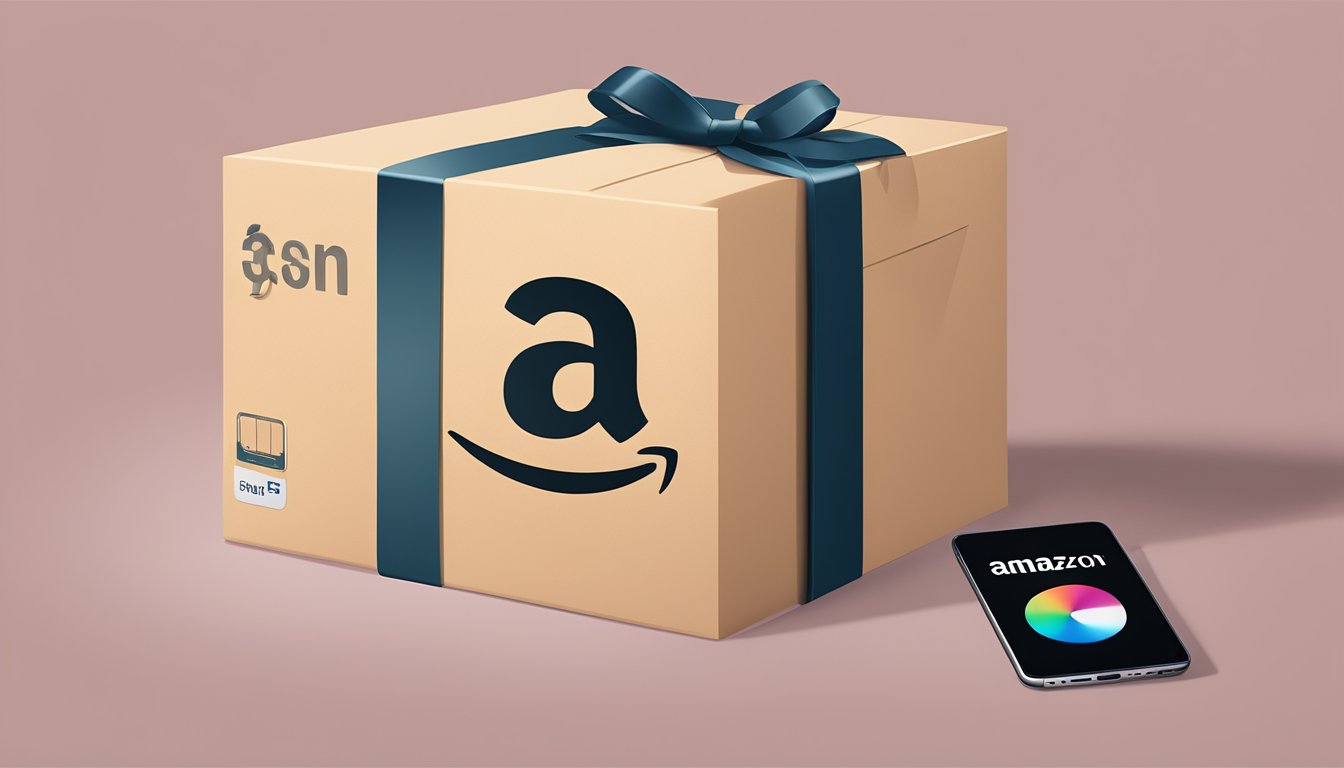 An Amazon package with an iTunes gift card inside, displayed on a digital device
