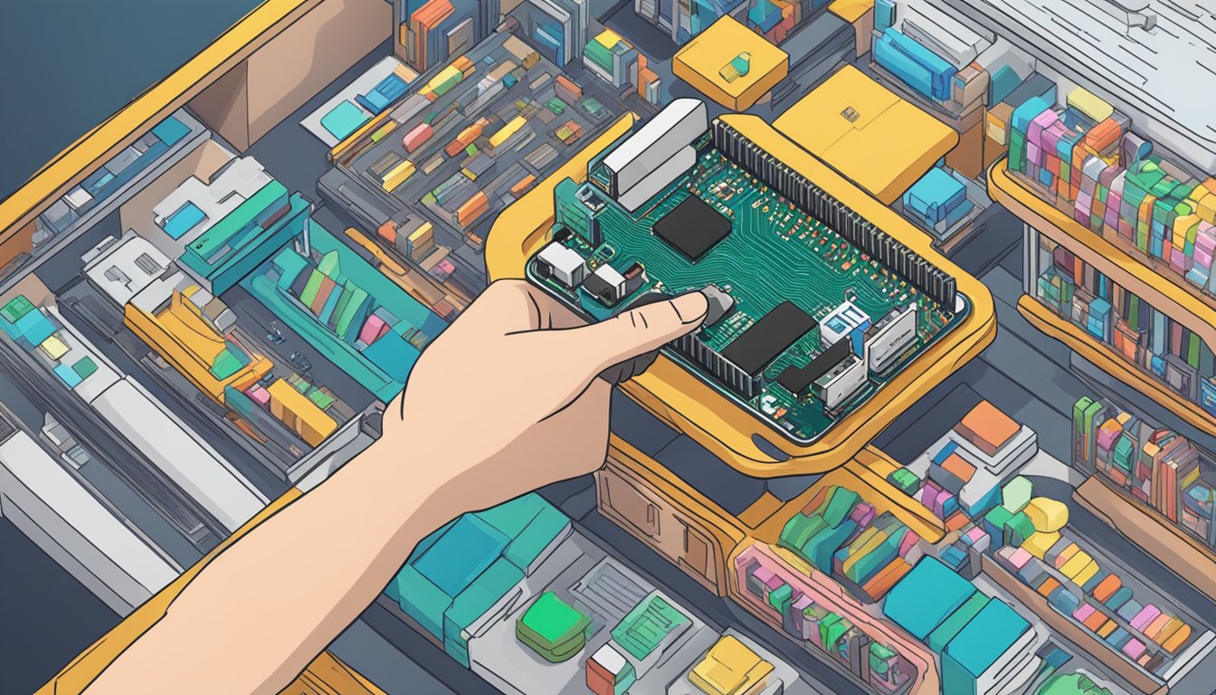 A hand reaches out to purchase a Microbit in Singapore