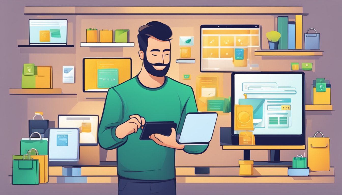 Customers buying smart load online, with a computer or smartphone, using a credit card or digital wallet