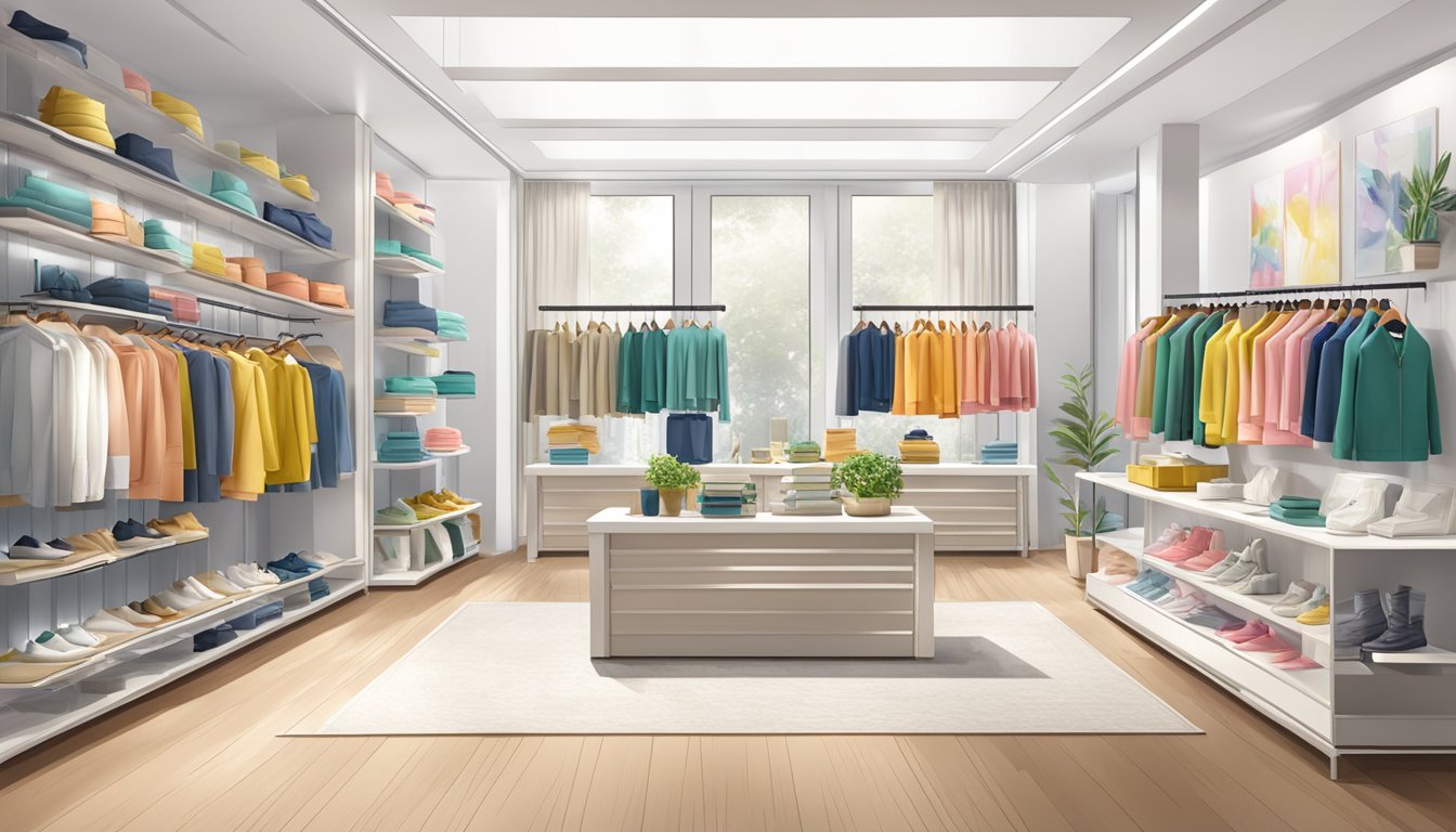 A bright, modern shop interior with "Shop with Confidence liu jo buy online" displayed prominently