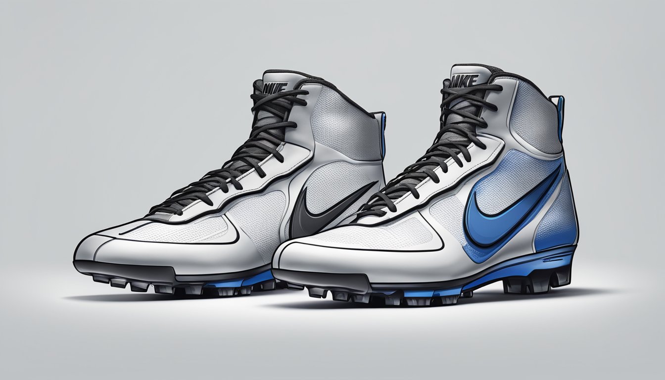 A pair of Nike boots displayed on a clean, white background with the "Why Choose Nike?" slogan prominently featured above them
