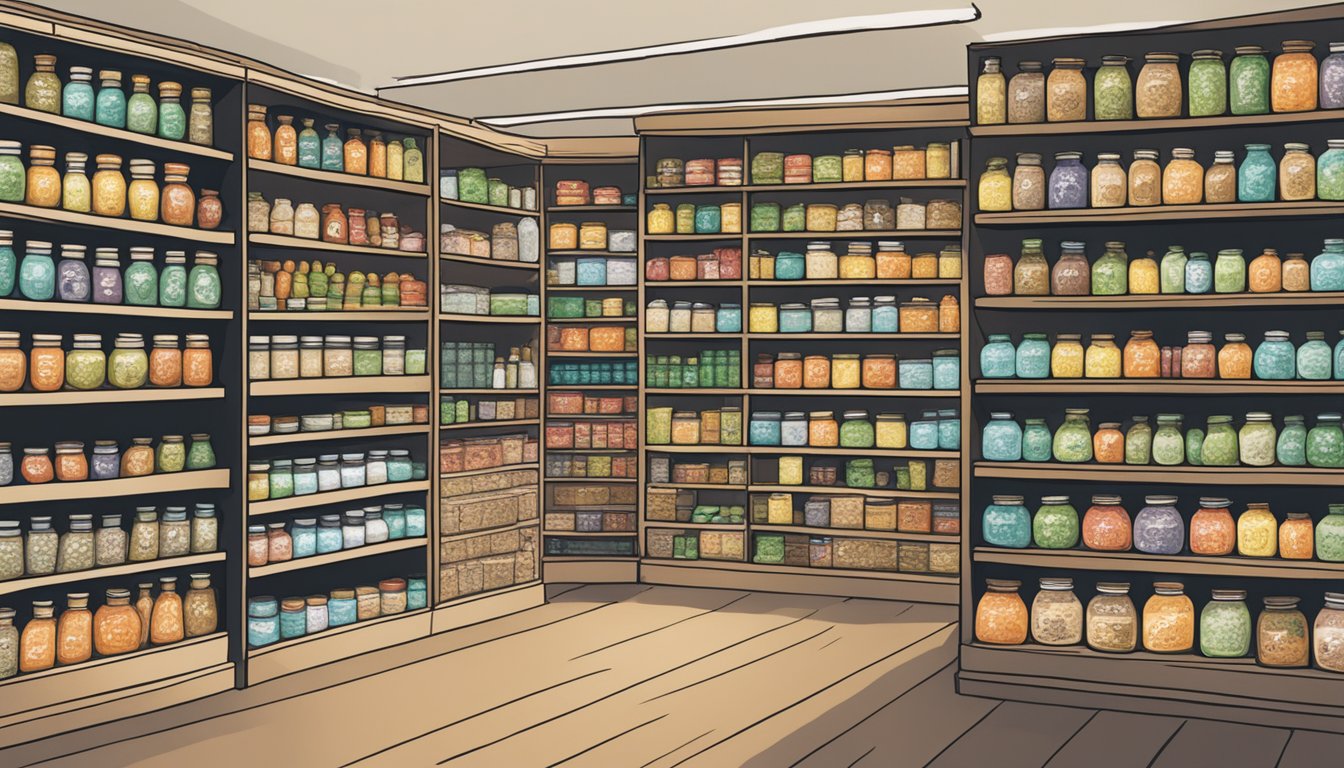 Shelves of various stores in Singapore, displaying jars of Asyura paste with prominent "Frequently Asked Questions" signage