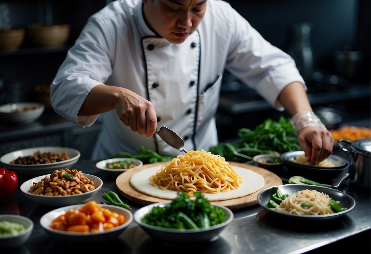 A chef modifies traditional Chinese recipes, swapping ingredients and adjusting cooking techniques