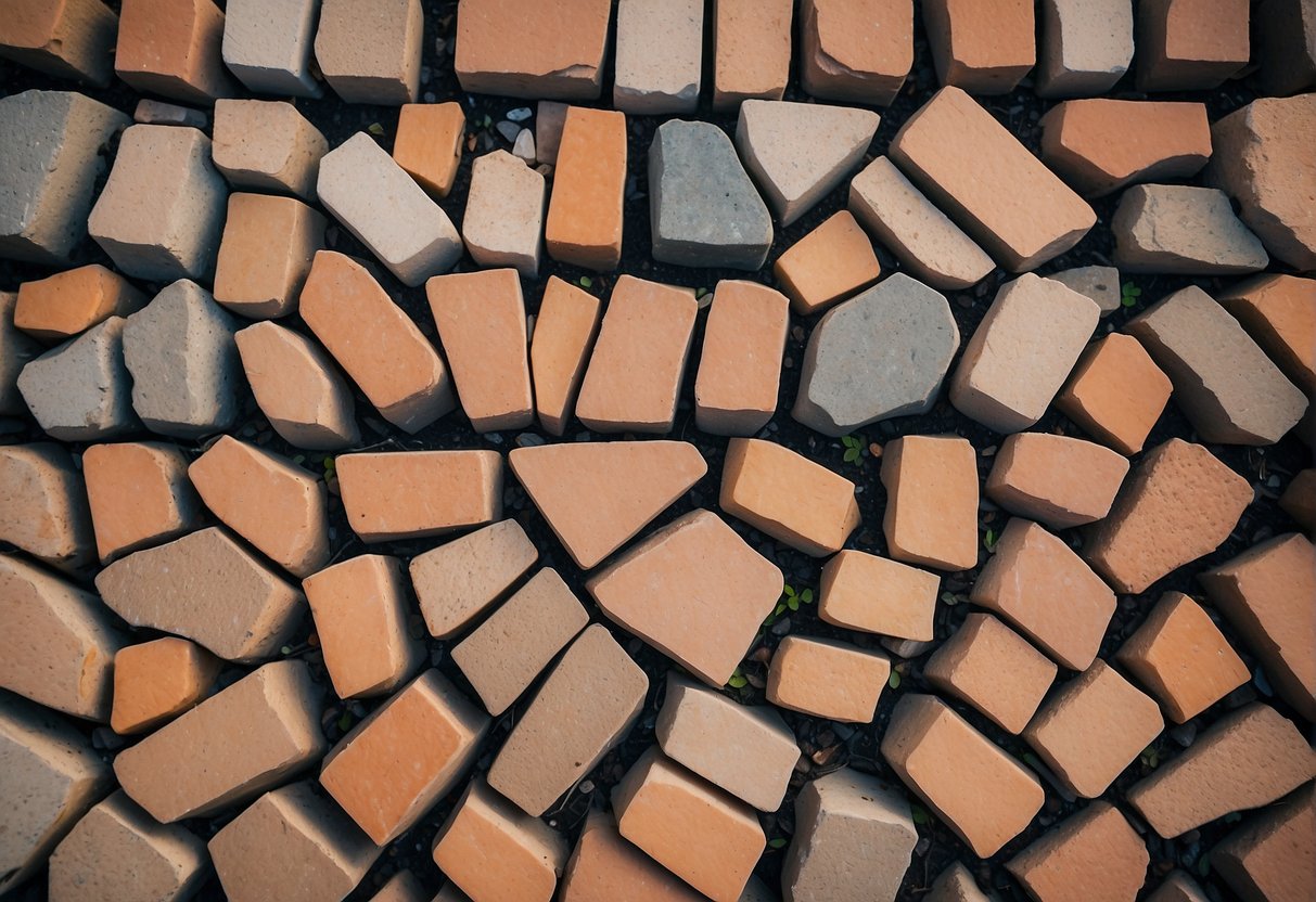 A bird's-eye view of interlocking pavers in Fort Myers, with a focus on cost considerations