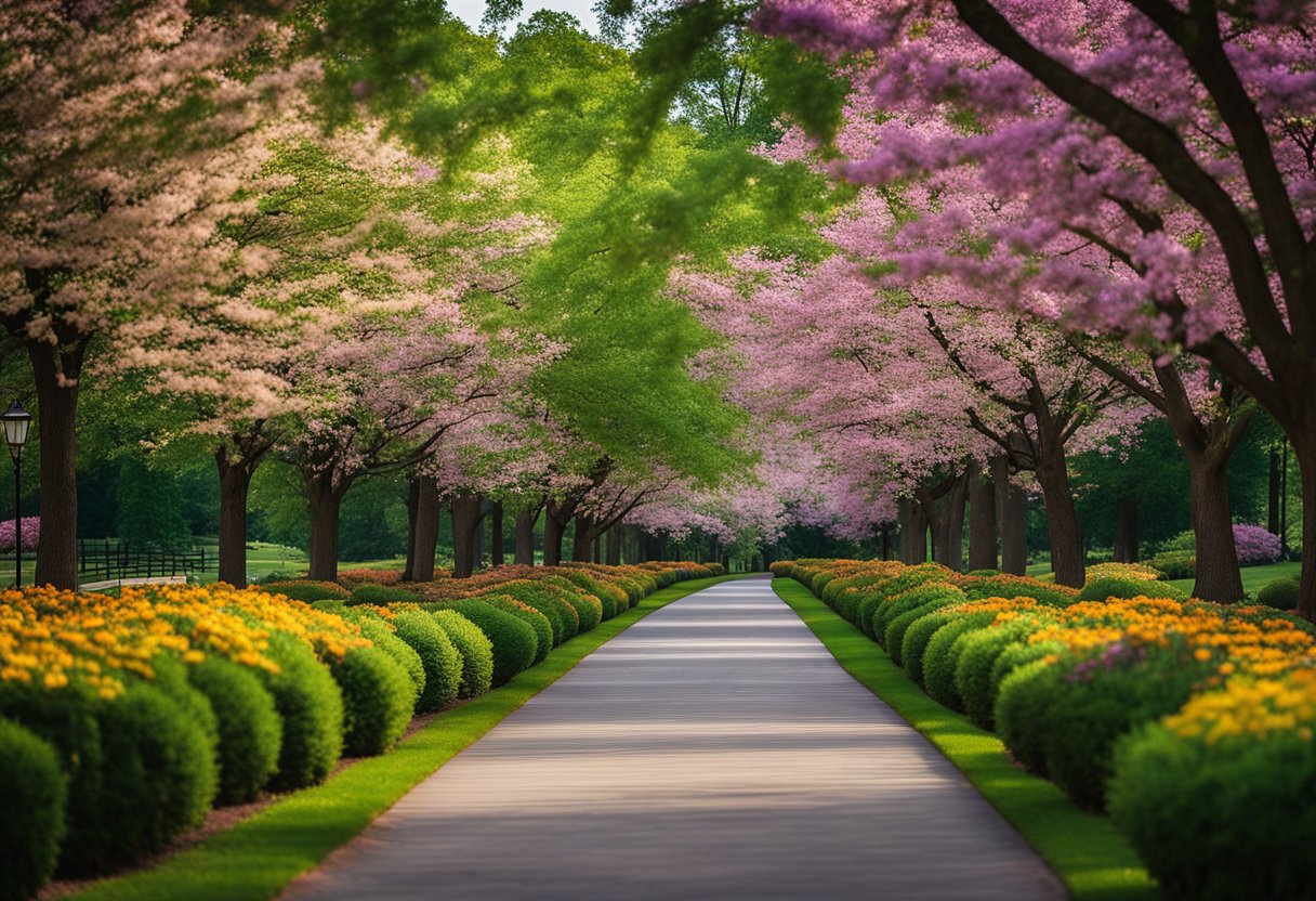 Lush green trees in full bloom line the pathways of top parks in Concord, NC. Seasonal events bring bursts of color, while annual festivities create a picturesque scene for visitors to enjoy