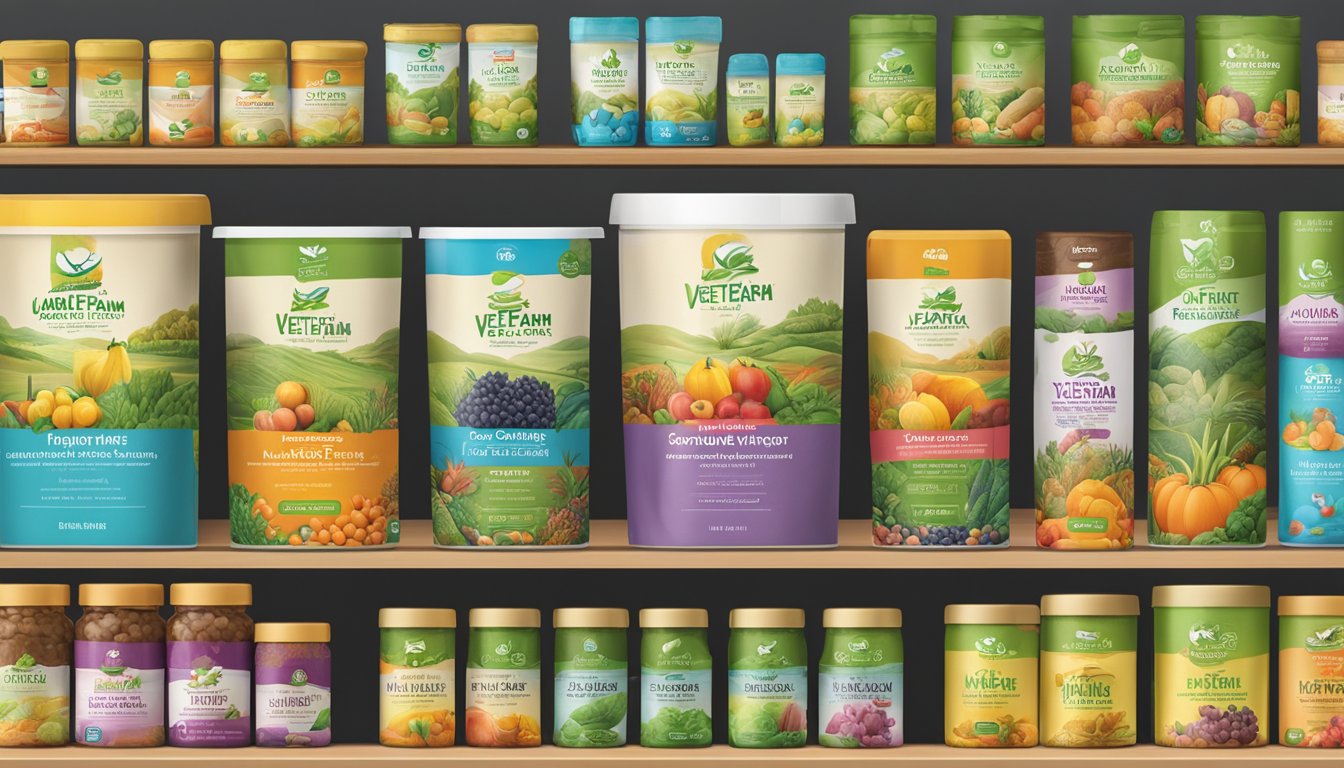 A variety of Vetafarm products displayed on shelves with vibrant packaging, showcasing the range of options available for purchase online
