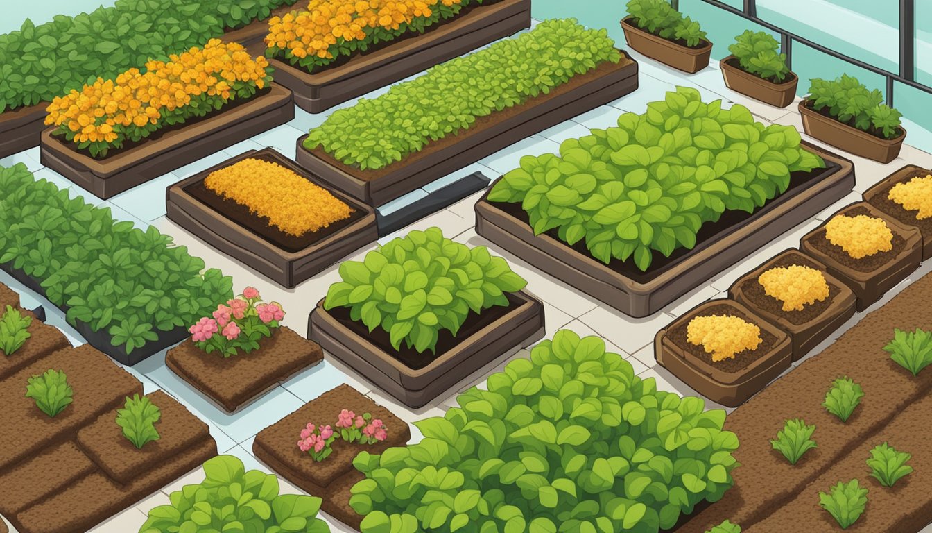 Coco peat being used in gardening, hydroponics, and animal bedding. Available for purchase in Singapore