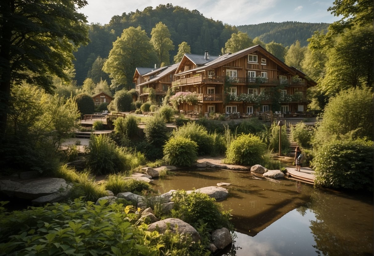 The tranquil RelaxResort Kothmühle features sustainable architecture and lush surroundings, creating an idyllic setting for a rejuvenating vacation