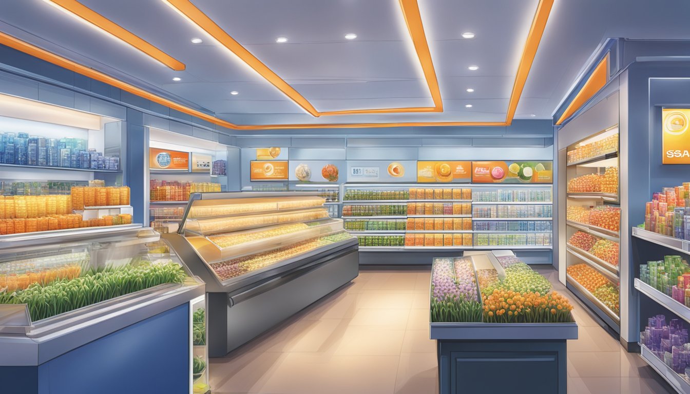 A brightly lit store in Singapore sells Osram bulbs