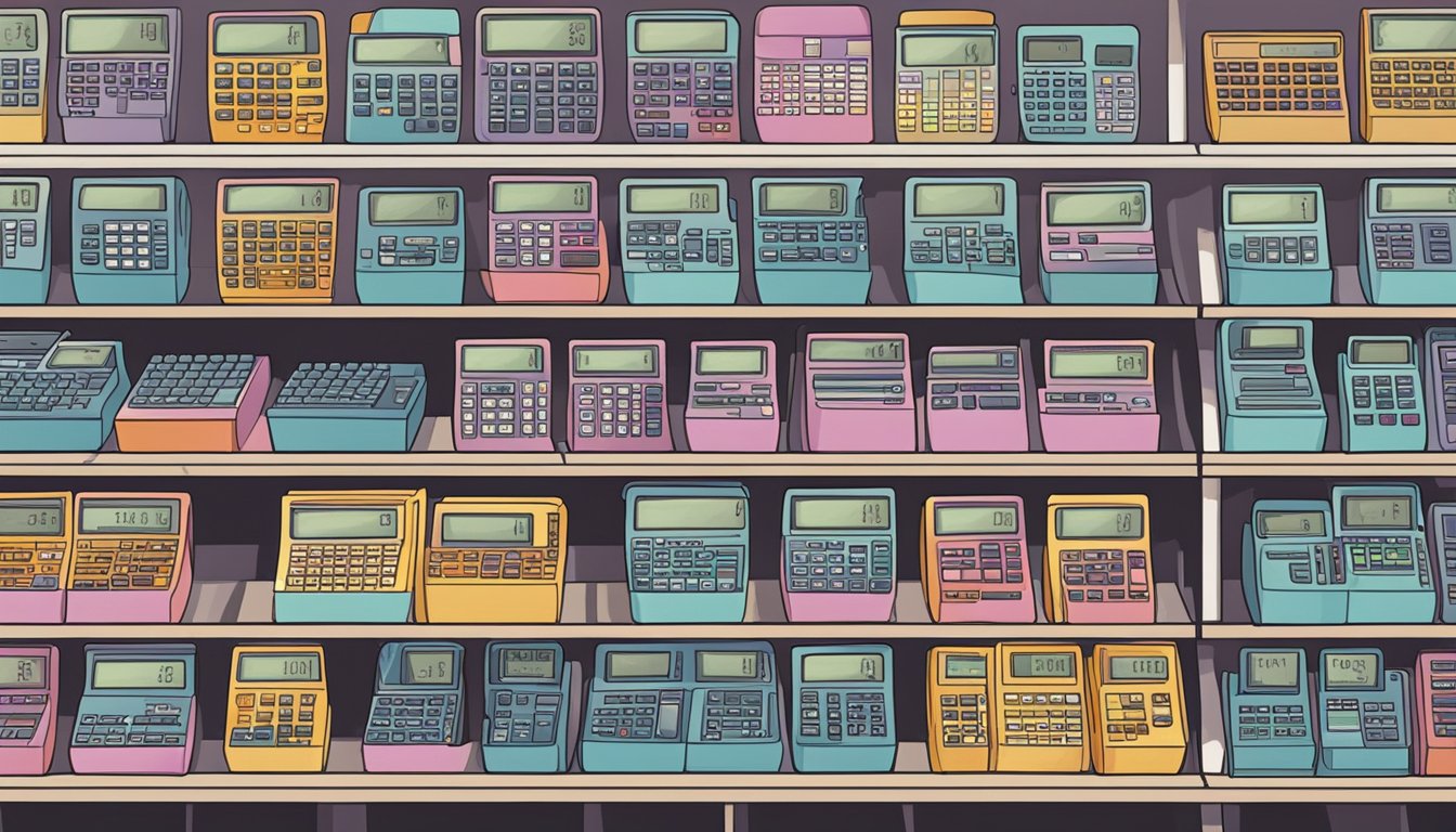 A store in Singapore sells financial calculators