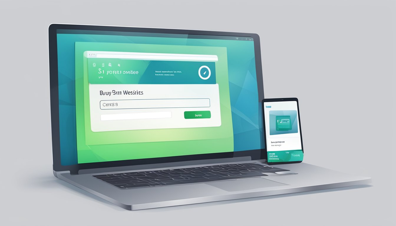 A computer screen displaying a clock website with a "buy now" button. Credit card and shipping information fields are visible