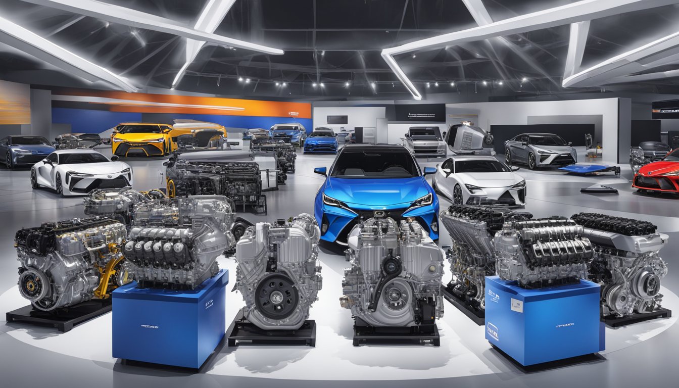 The powerful 1LR-GUE V10 engine