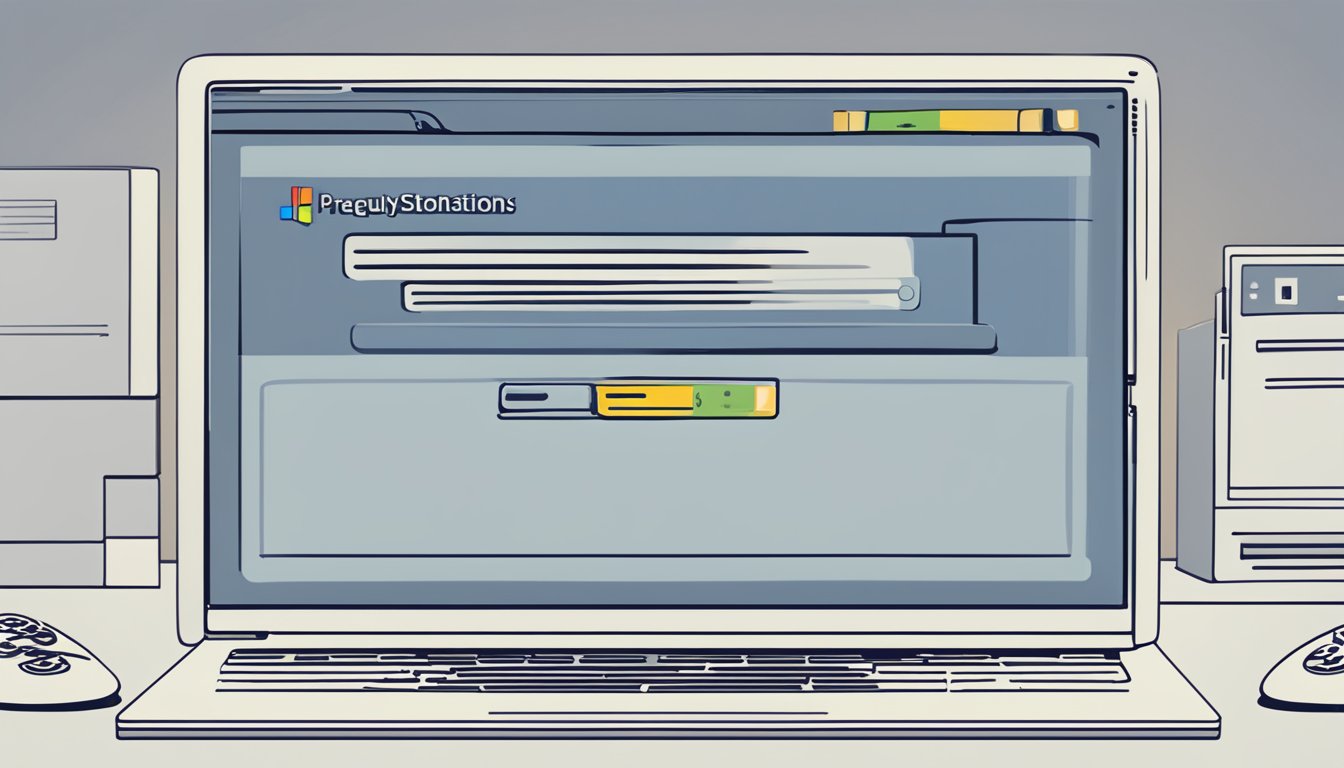 A computer screen displaying a webpage with the title "Frequently Asked Questions playstation 2 buy online" and a search bar underneath