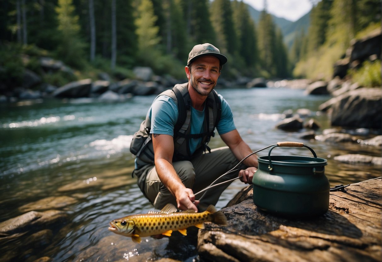 Luke's hobbies and personal interests are showcased through various outdoor activities like fishing, camping, and hiking