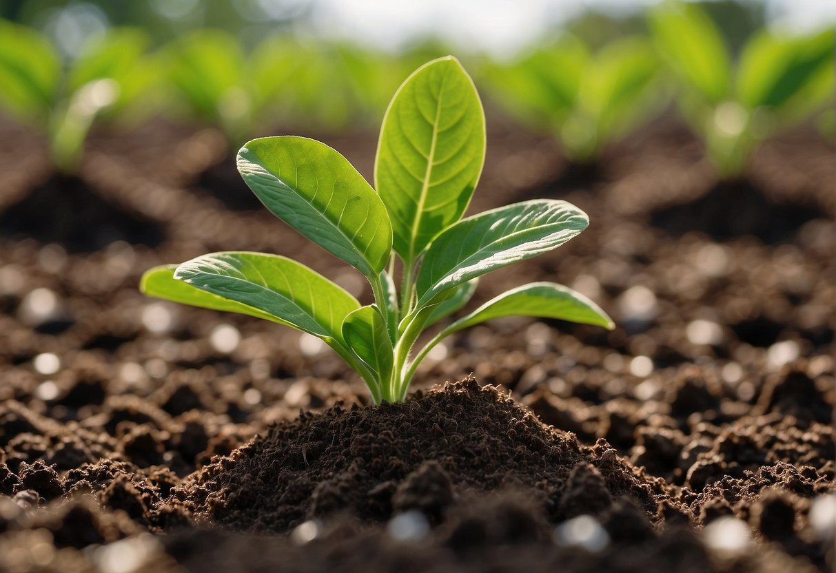 Fertilizer feeds plants, promoting growth and healthy development. It provides essential nutrients like nitrogen, phosphorus, and potassium