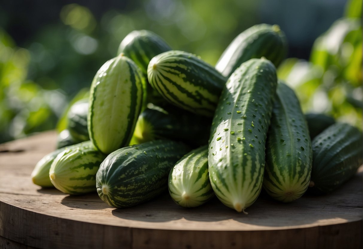 Cucumbers need sunlight, water, nitrogen, phosphorus, and potassium to grow