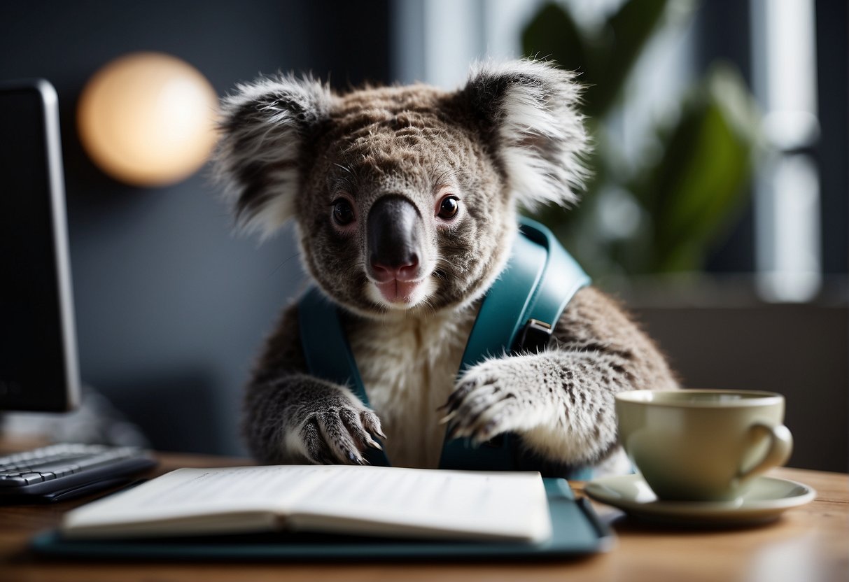 A koala writer using new feature for comprehensive reporting and analytics