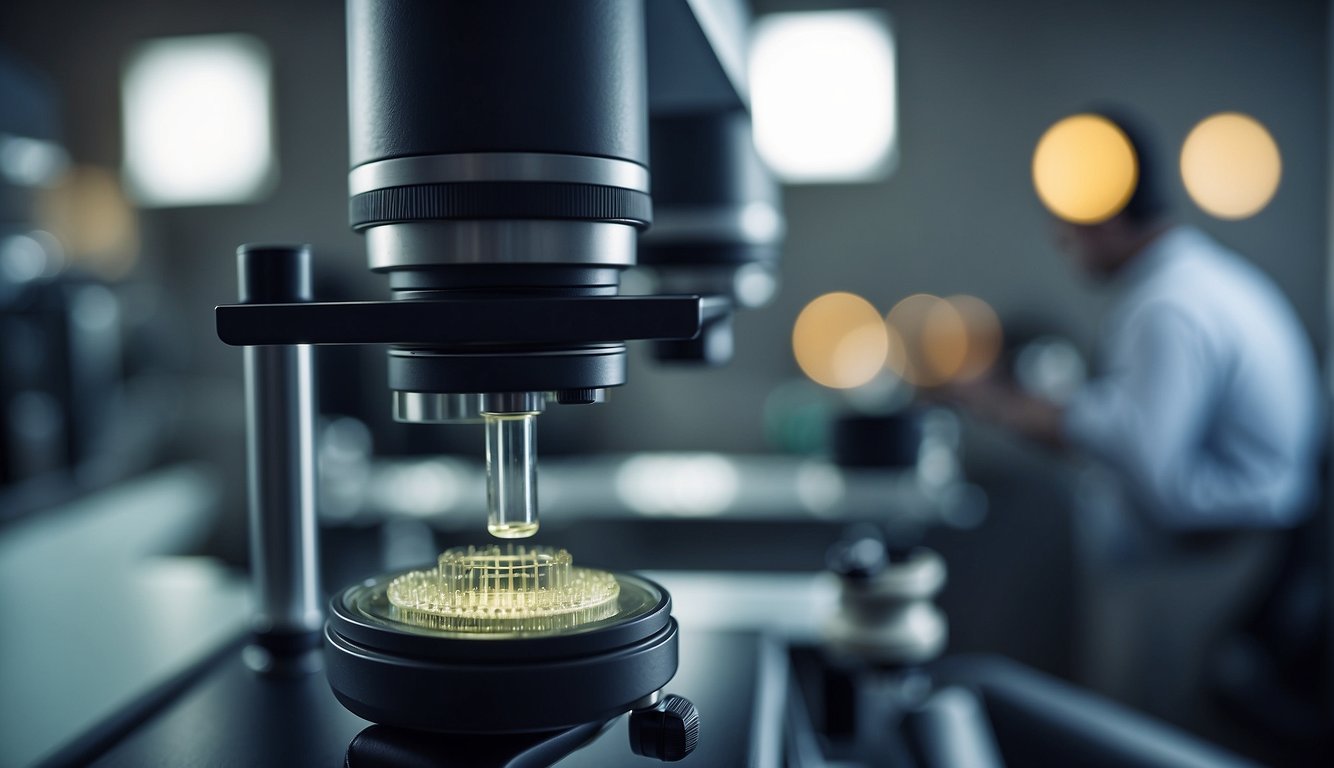 A microscope reveals low levels of secretory IgA in the mucosal lining, highlighting its clinical relevance