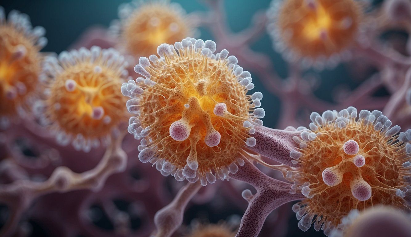 A group of cells in the mucosal tissue secreting IgA antibodies, while other cells regulate and enhance the synthesis process